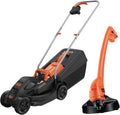 Tondeuse à Gazon 1000W et Coupe-Bordures 250W BLACK+DECKER, Largeur de Coupe 32 cm, 3 Niveaux de Hauteur, Système de Fil Automatique, Modèle BEMW351GL2-QS