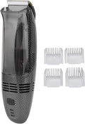 Tondeuse à Cheveux Sans Fil Puissante avec Aspiration, Rasoir Électrique Rechargeable pour Homme, Inclus 4 Guides de Coupe