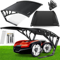 Abri Résistant pour Robot Tondeuse et Garage, Toit Imperméable Noir