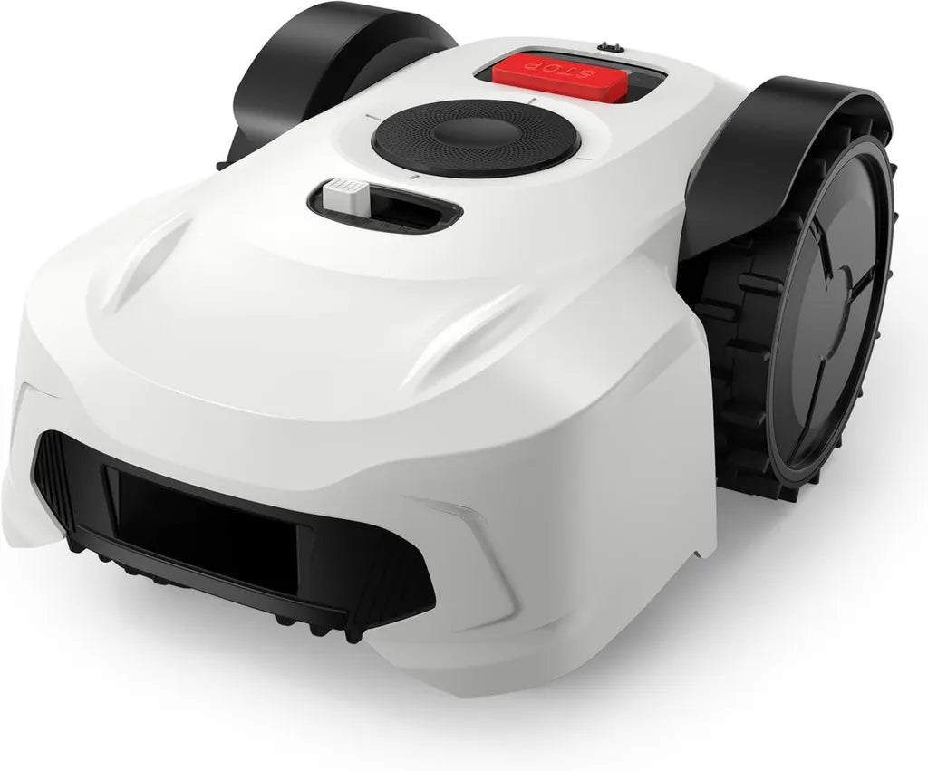 Robot Tondeuse TINS avec Contrôle APP et Gestion Multi-Zones, Pente Max 20°, Surface 1000 m², Système Antivol