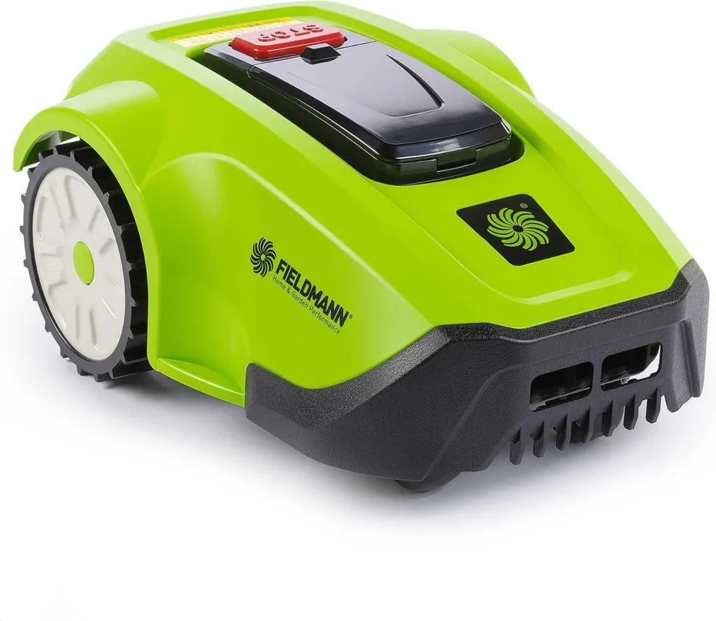 Robot Tondeuse Intelligente 600m² - Batterie 20V 2Ah, Largeur de Coupe 17cm, Hauteur Ajustable, Détection de Pluie, Multi-Zones, Bordures et Écran LCD