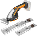 Taille-Haies et Herbes Sans Fil 20V WORX WG801E.9 - Kit Complet 3 Lames avec Mallette