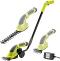 Taille-bordures sans fil 7.2V DEWINNER, cisaille à gazon 2 en 1, tondeuse légère avec batterie 1500mAh, manche télescopique détachable, idéale pour gazon, buissons et haies