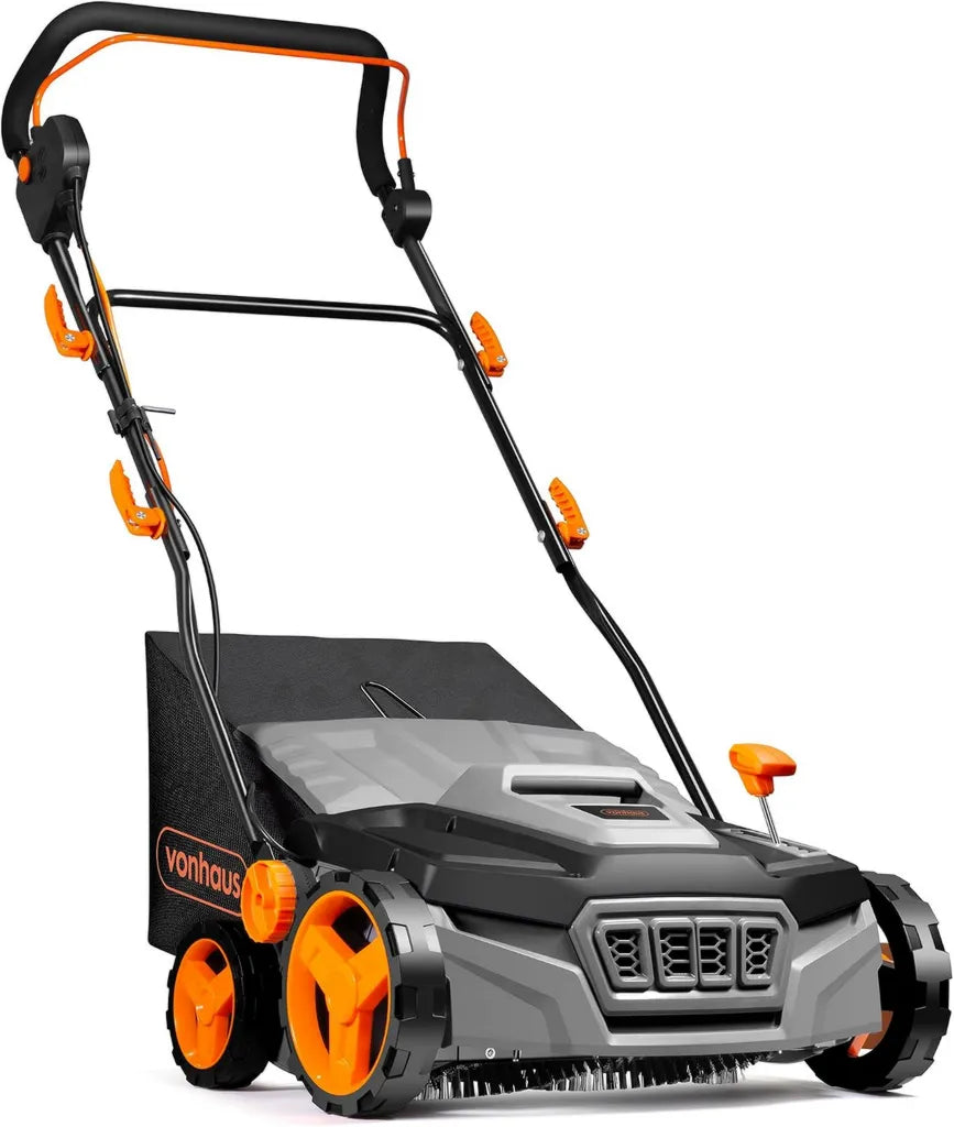 Balayeuse électrique pour pelouse artificielle 1800 W - Brosse avec sac de 45 L, réglage de hauteur, largeur de travail 38 cm