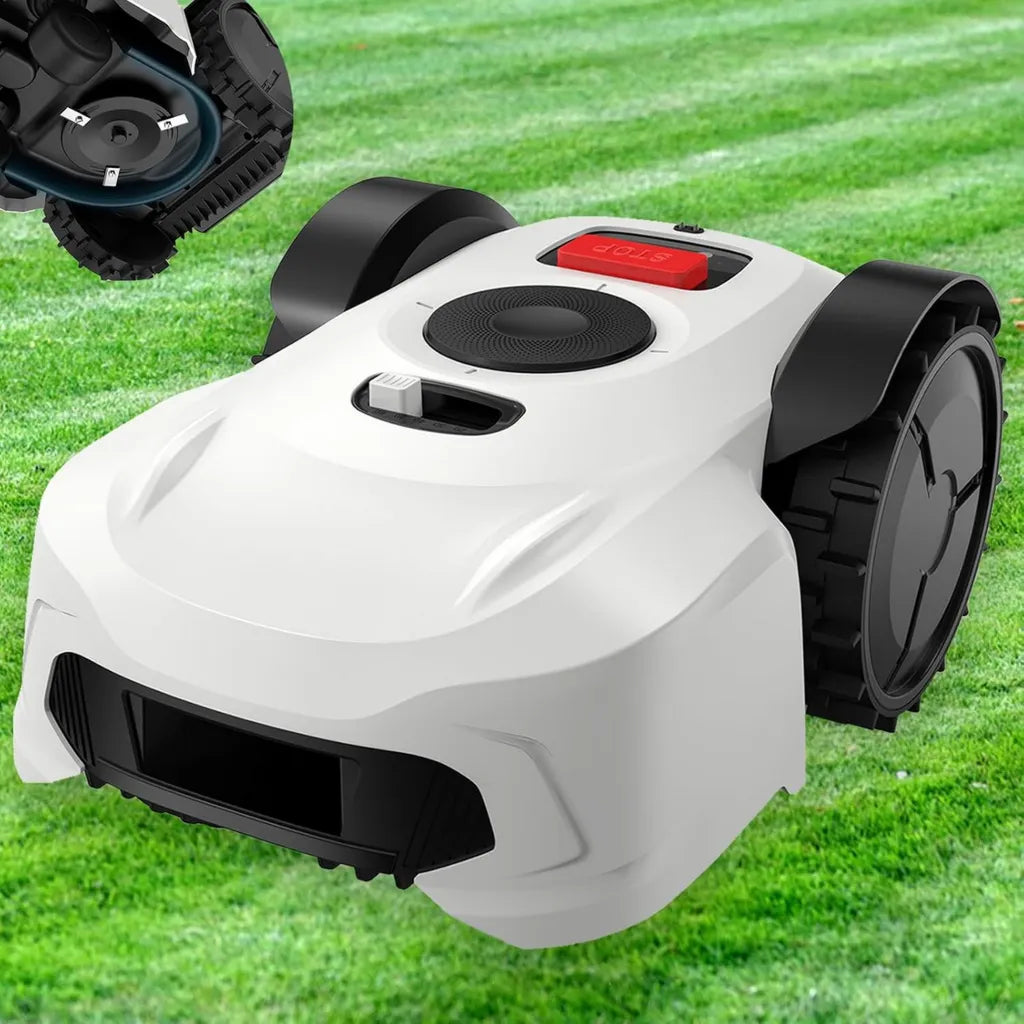Robot Tondeuse Silencieux 1000m², Cartographie RTK Vision, Commande par Appli, Multi-Zones