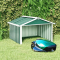 Abri en Acier Galvanisé pour Robot Tondeuse à Gazon, 92x97x63 cm, Vert