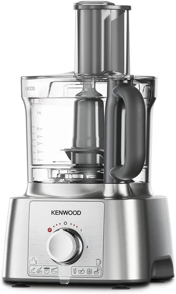 Robot de Cuisine Kenwood MultiPro Express 1000W, Bol de 3L, Couleur Argent