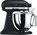 Robot Pâtissier KitchenAid Artisan, Multifonction, 2 Bols Inox, 5 Accessoires, Truffe Noire