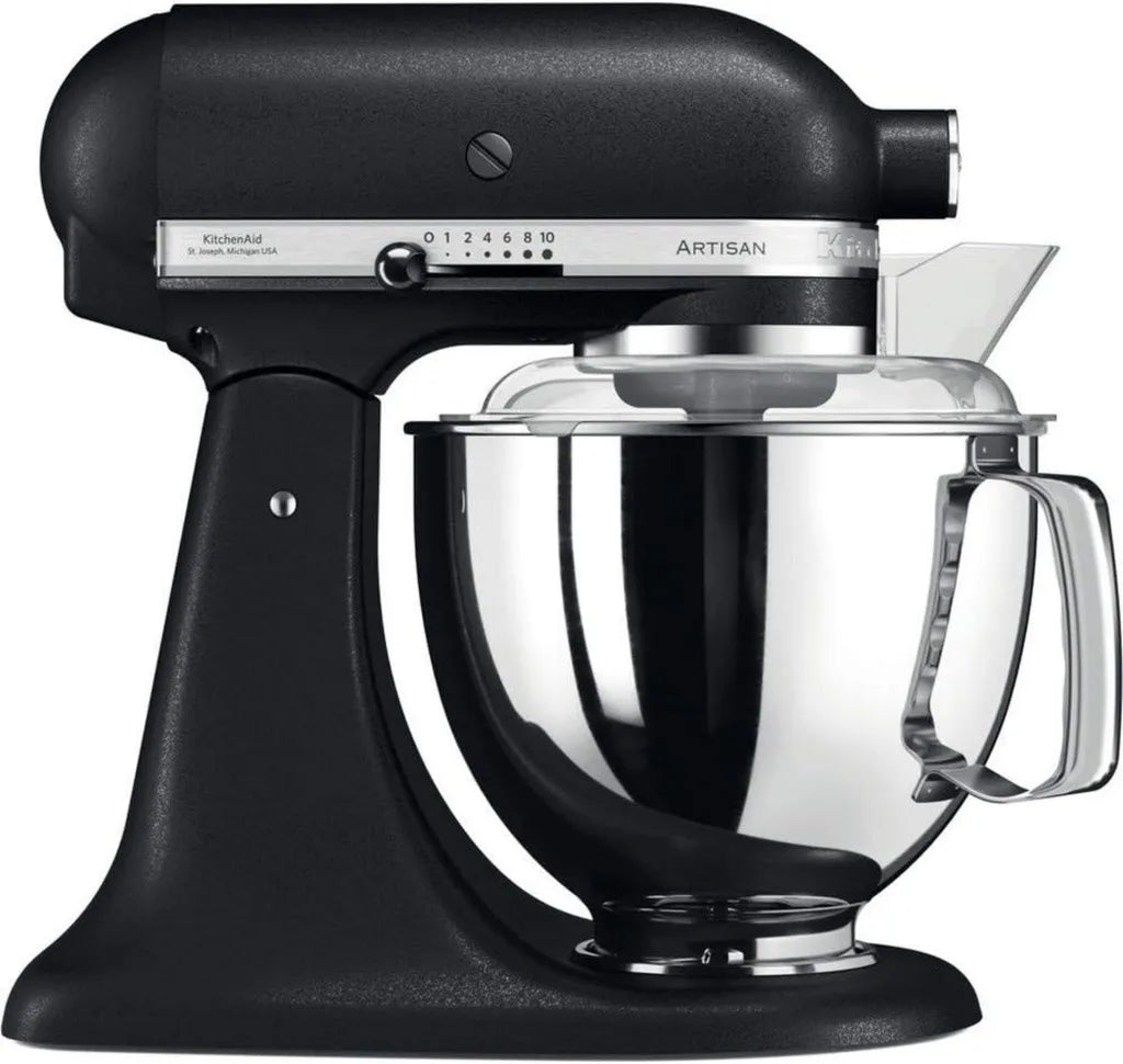 Robot Pâtissier KitchenAid Artisan, Multifonction, 2 Bols Inox, 5 Accessoires, Truffe Noire