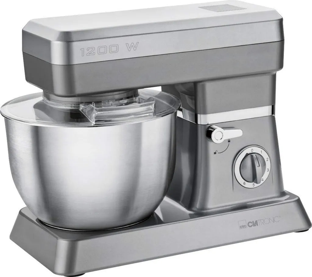 Robot Culinaire Clatronic KM3630, 8 Vitesses, Bol en Aluminium, 1200 W, 30x52x38 cm