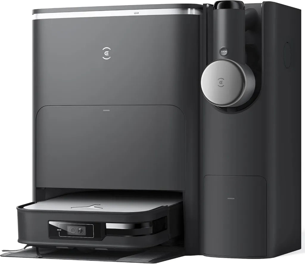 ECOVACS X2 Combo Aspirateur Robot et Laveur, 8700Pa, Système de Vidage Automatique, Chiffons Lavables à l'Eau Chaude