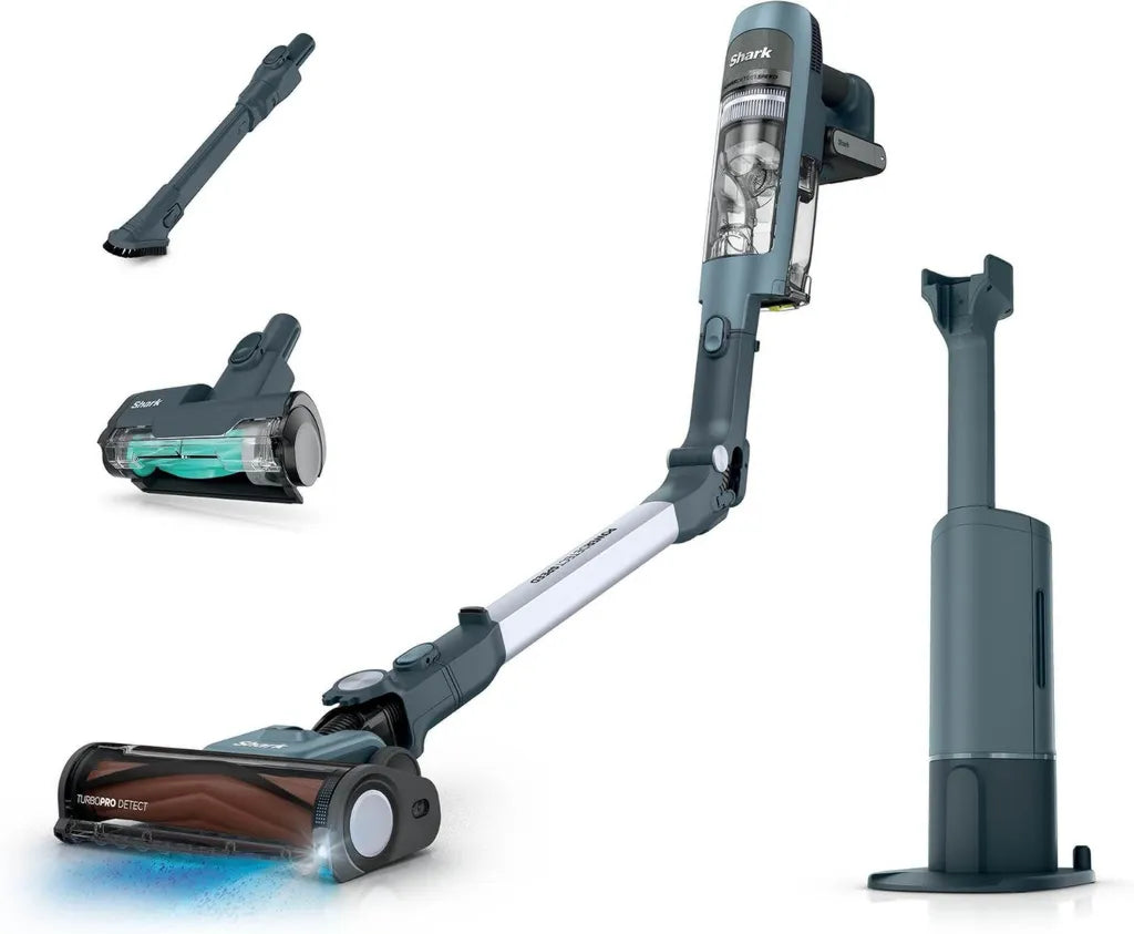 Aspirateur sans Fil Shark IA3246FRTBL, Nettoyage Efficace avec PowerDetect et Station de Vidage Automatique, 60 Min d'Autonomie