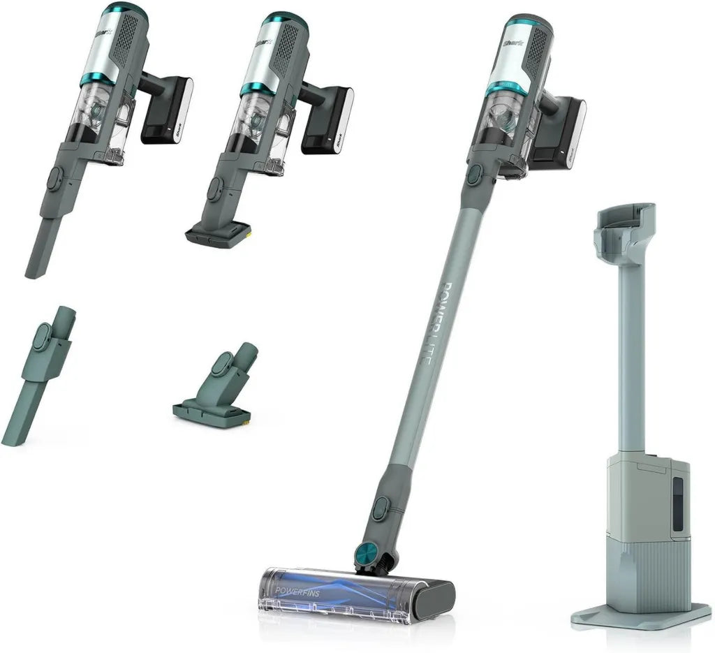 Aspirateur Balai Shark PowerLite Pour Poils d'Animaux, Sans Fil, Base Auto-nettoyante, Multi-Surfaces, Filtration HEPA, Autonomie 40 Min – BU3623EUT