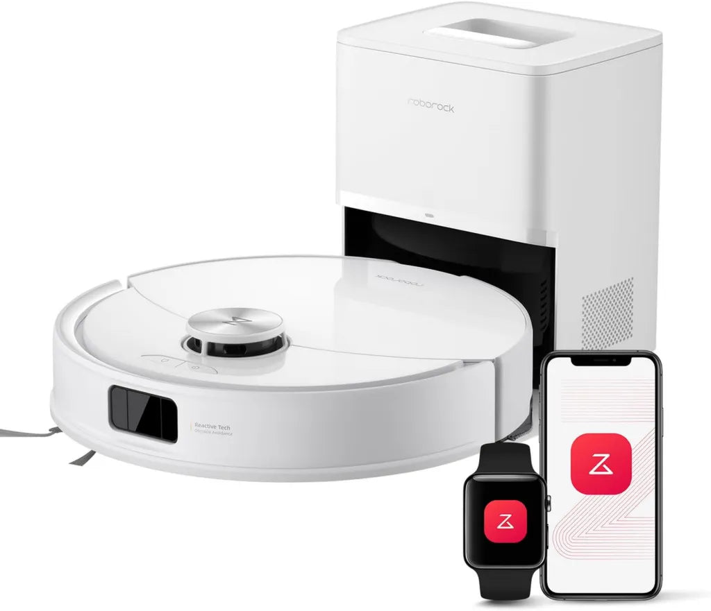 Aspirateur Robot Roborock Q10 S5+ avec Station Autonettoyante, 10000 Pa, Technologie Anti-emmêlement, VibraRise 2.0, Navigation Avancée, Évitement d'Obstacles, Contrôle via Application