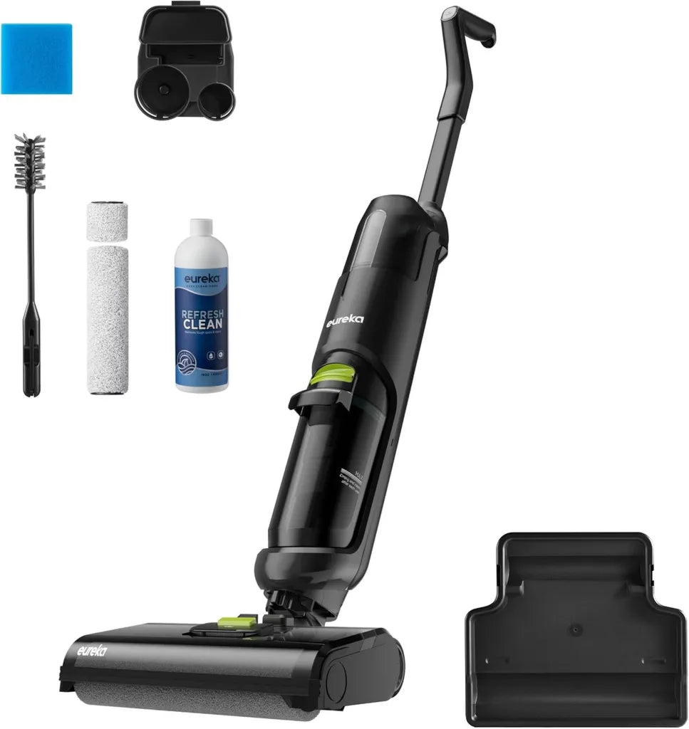 Eureka Aspirateur Balai sans Fil pour Sols Durs, Nettoyage Sec et Humide, Fonction Autonettoyage, Longue Durée