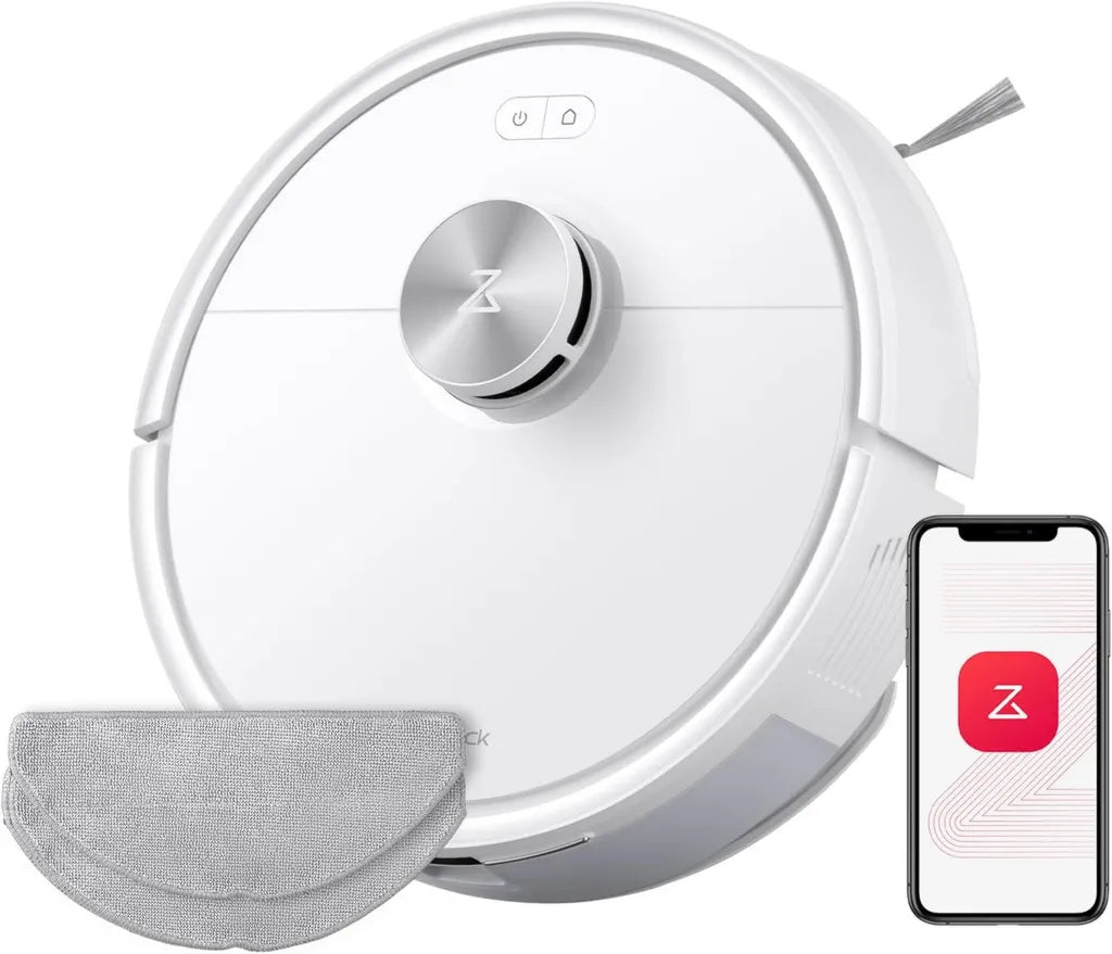Aspirateur Robot Roborock Q7 M5 avec Balayage 10000 Pa, Conception Anti-Enchevêtrement, Autonomie Étendue, Navigation LiDAR, Application, Blanc