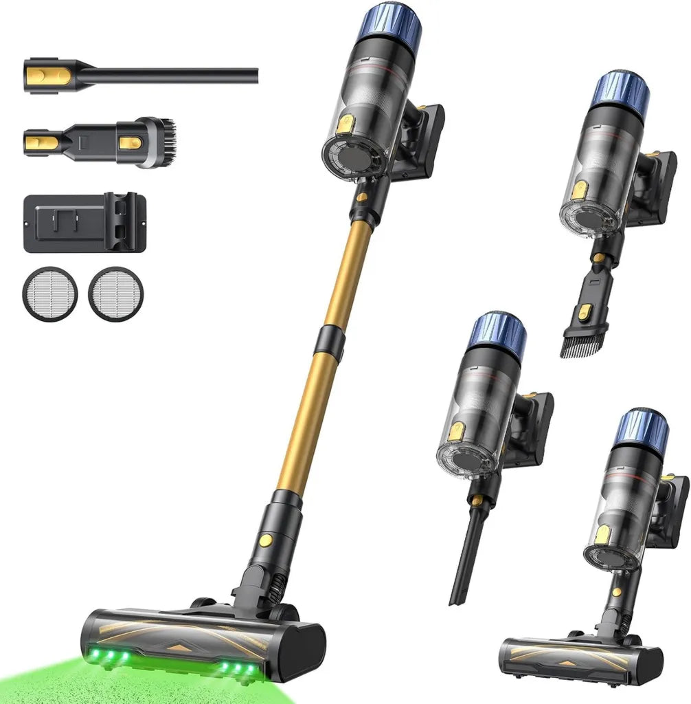 Aspirateur Balai Proscenic sans Fil 55Kpa, 70Min, 600W, Brosse Anti-Enchevêtrement, Multifonction