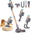 Aspirateur Balai sans Fil SMOTURE 50KPA 600W, Autonomie 65min, Mode Auto, Écran Tactile, Parfait pour Animaux, Maison et Voiture
