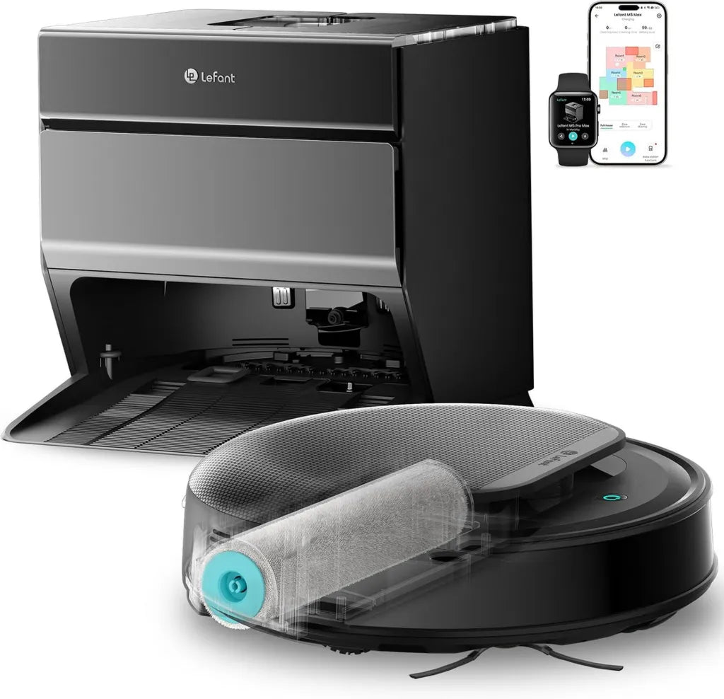Aspirateur Robot Lefant M5 Max avec Navigation LiDAR et Station Autonettoyante