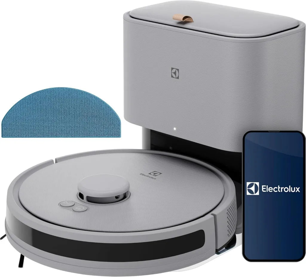 Aspirateur Robot Electrolux avec Navigation Lidar, Puissance 4000Pa, Fonction 2-en-1 et Vidage Automatique