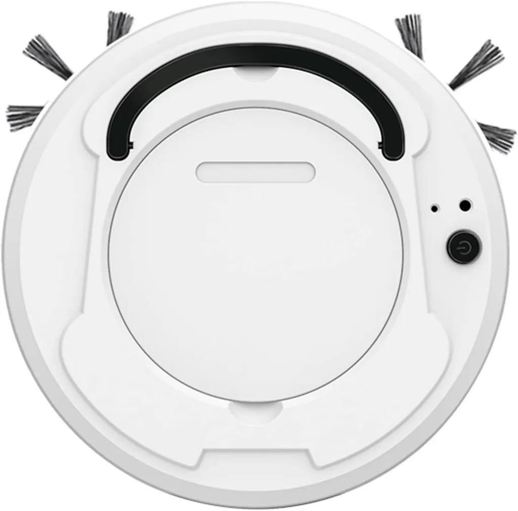 Aspirateur Robot Intelligent DieffematicJQX avec Fonction de Balayage et Recharge Automatique, Contrôle par Application, Appareil Ménager Connecté (Blanc)