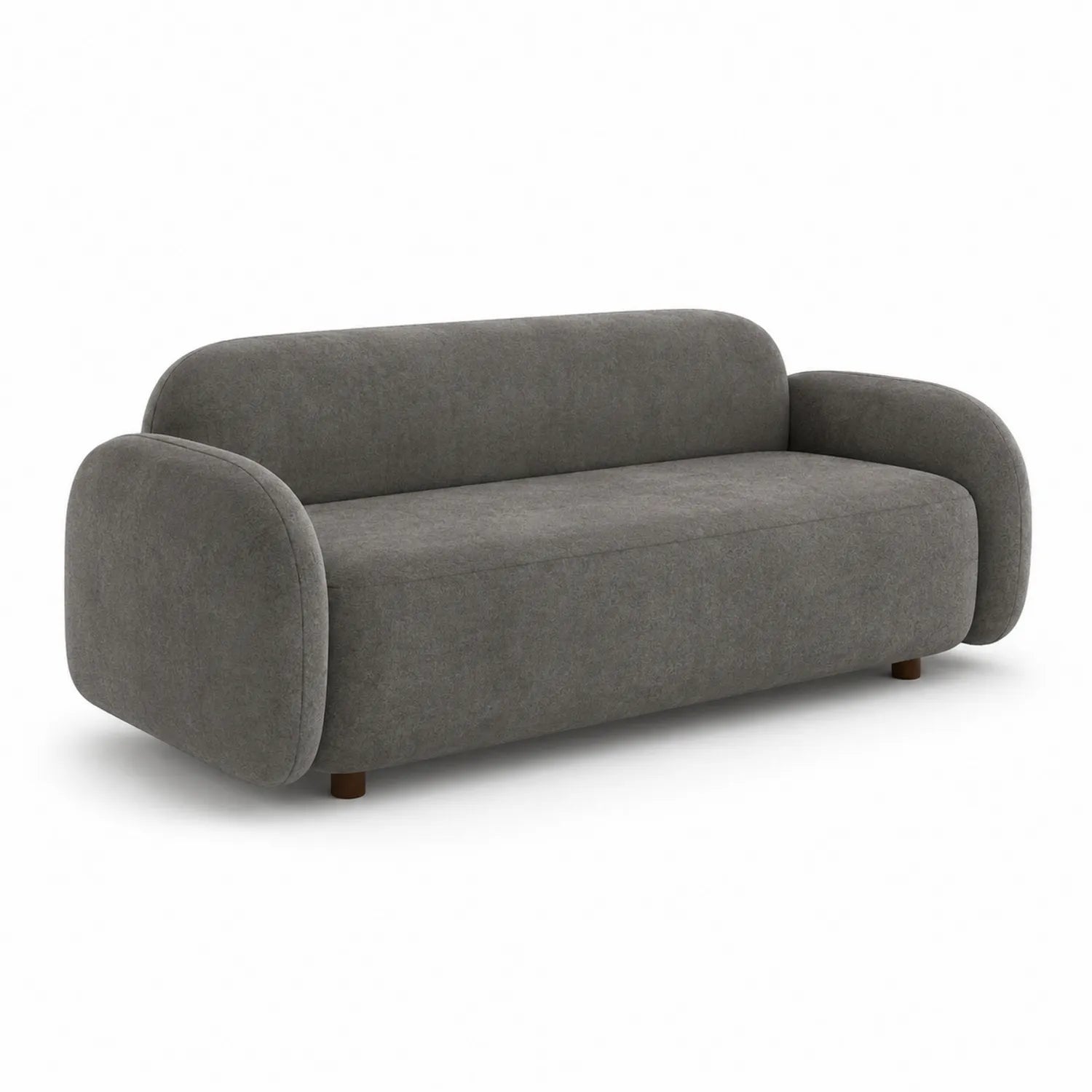 Canapé 3 Places en Tissu Gris